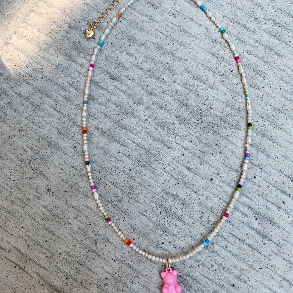 Sold on Etsy ✨ Handmade pearl necklace * bear - Picture 3 of 5